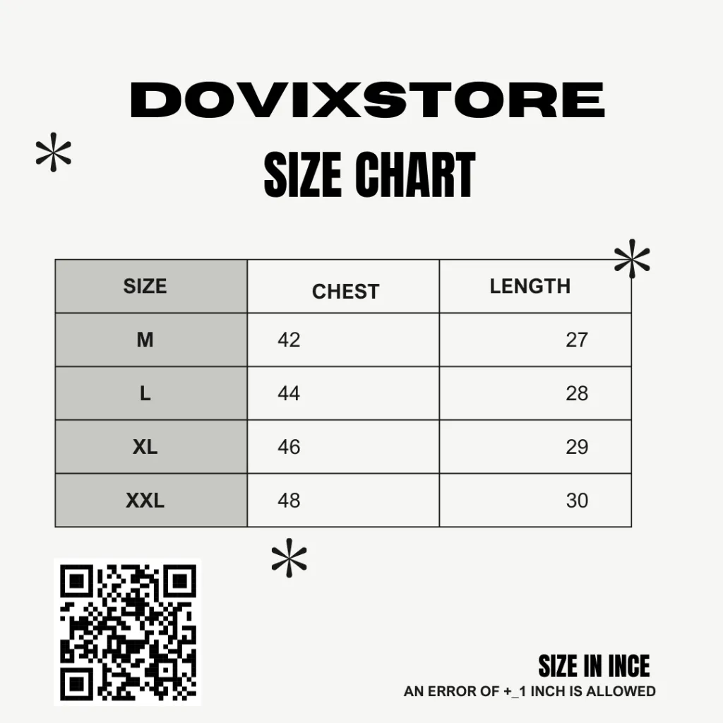 Black and Grey Minimal and Professional Size Chart Instagram Post.webp