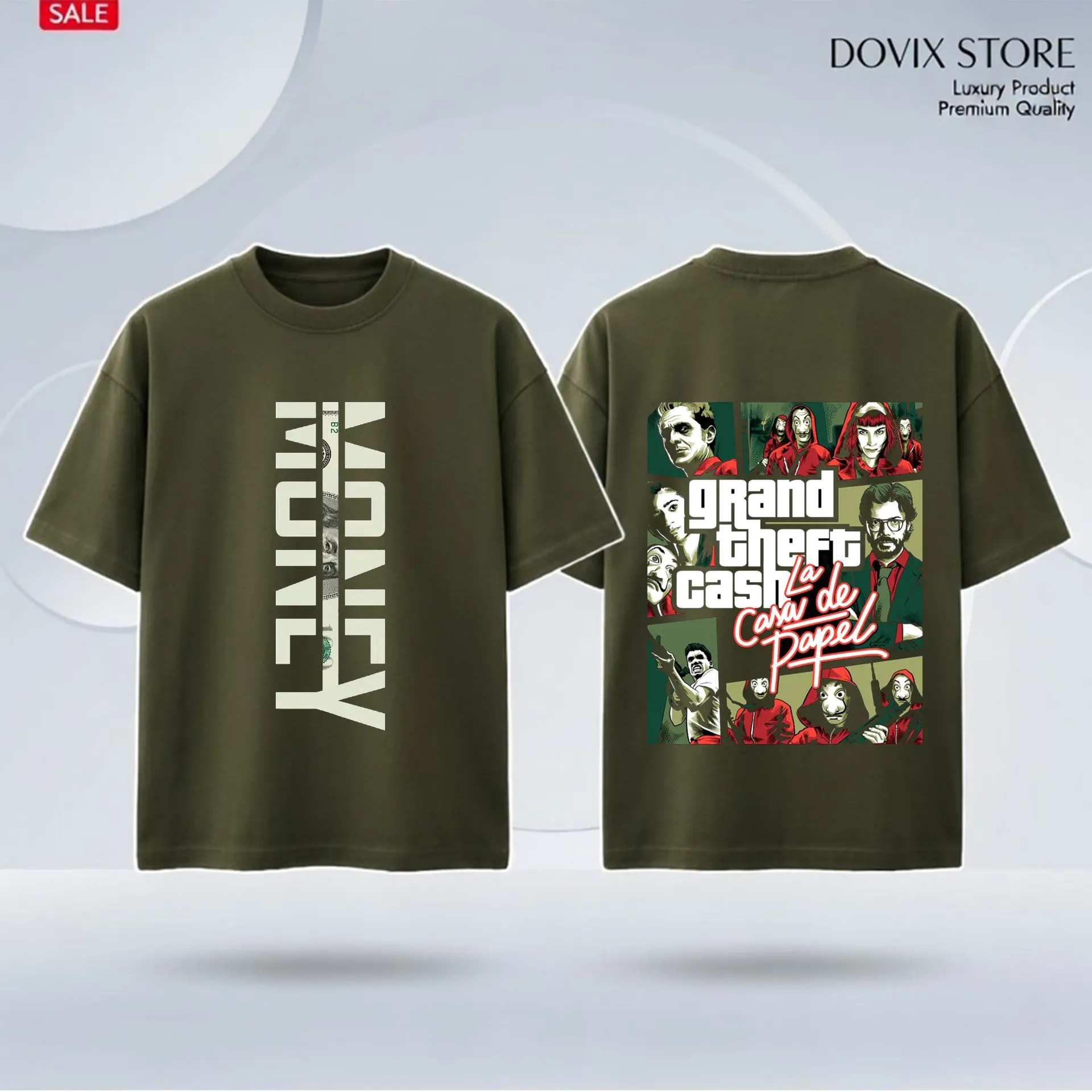 "MONEY" primium drop shoulder