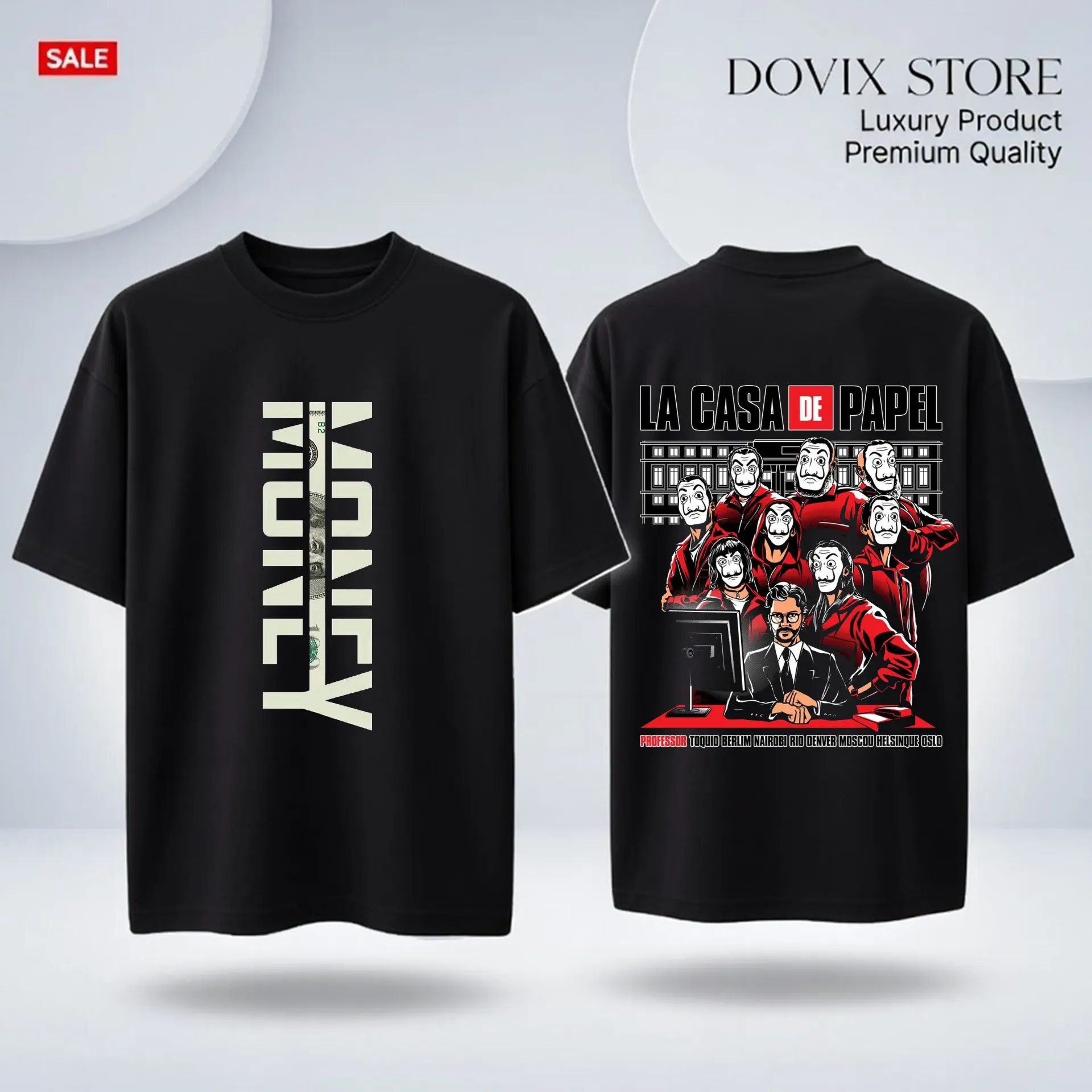 Money heist primium drop shoulder