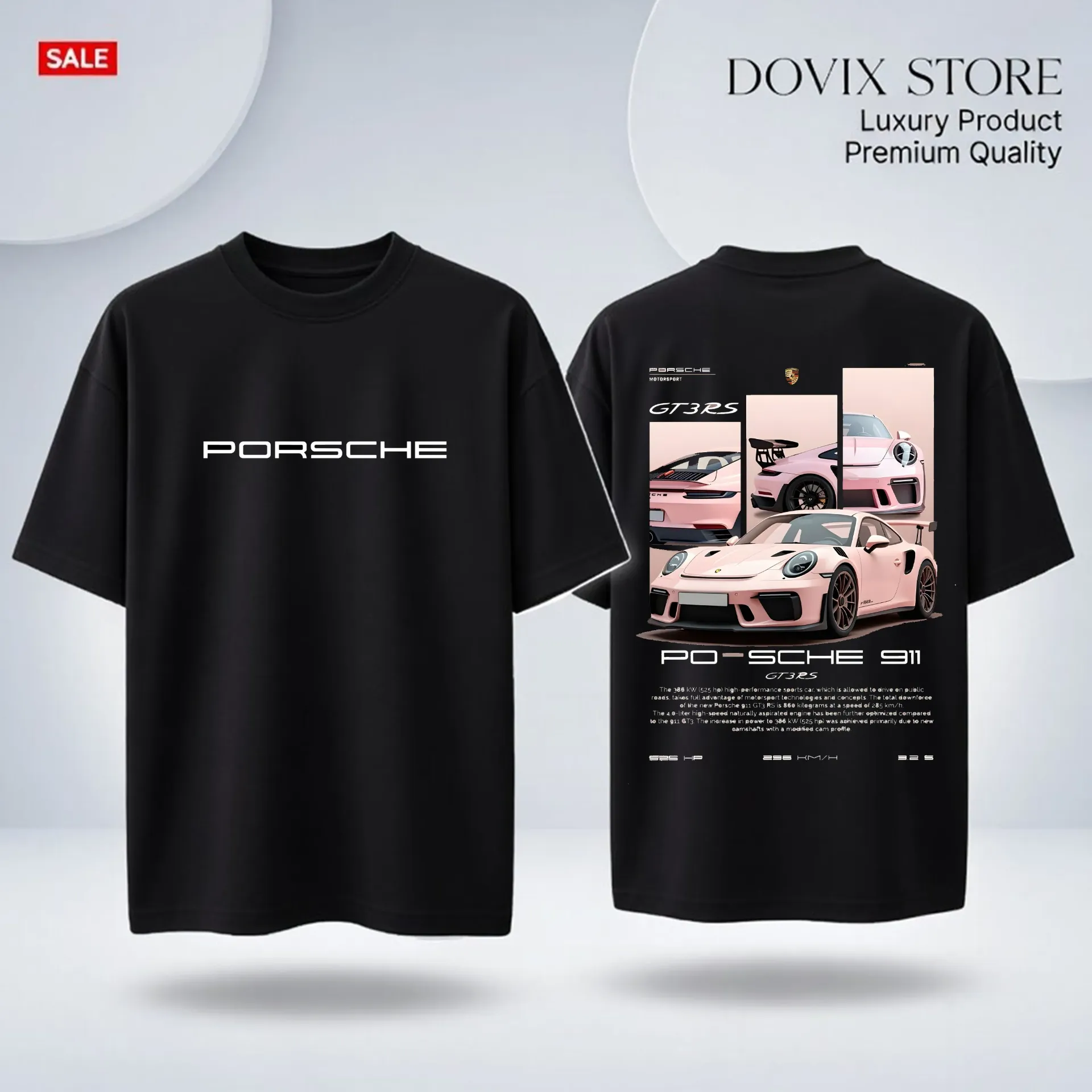 Porsche primium drop shoulder (BLuck, 200Gsm, M)