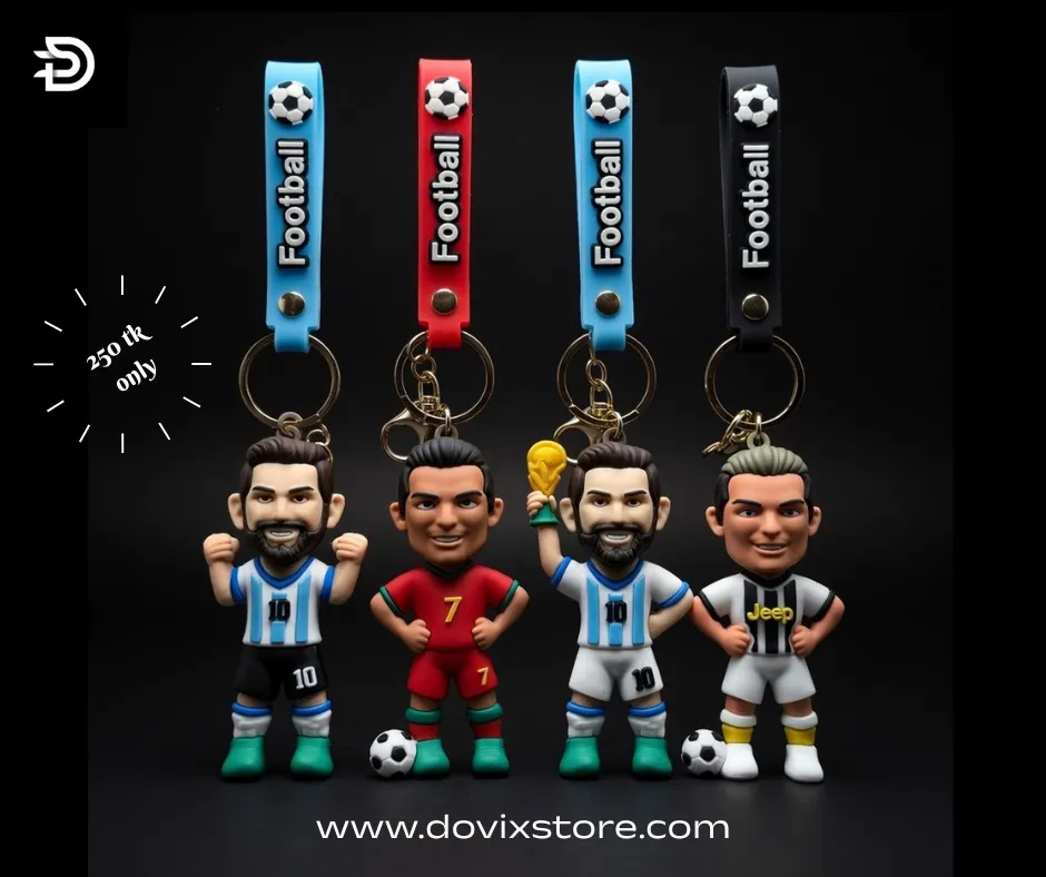 Football Player Mini Figure Keychain || Dovixatore.