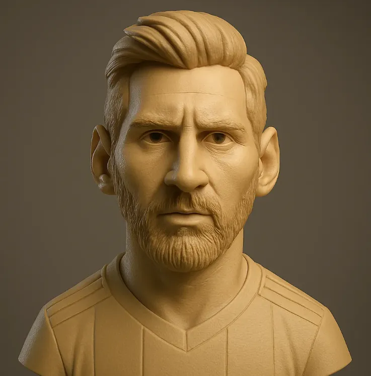 Goat Messi Miniature 15 cm high one and multicolour Dovixstore