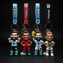 Football Player Mini Figure Keychain + Jarcy Key Chain